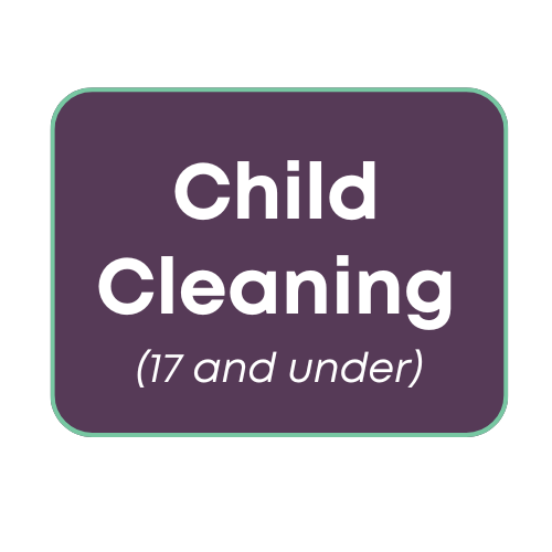Child cleaning